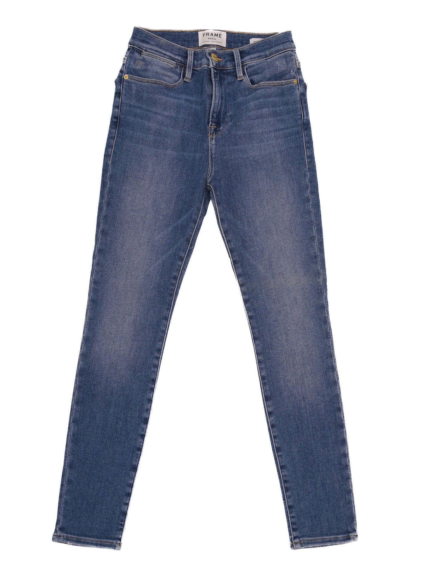 frame blue denim jeans skinny fit size s excellent condition