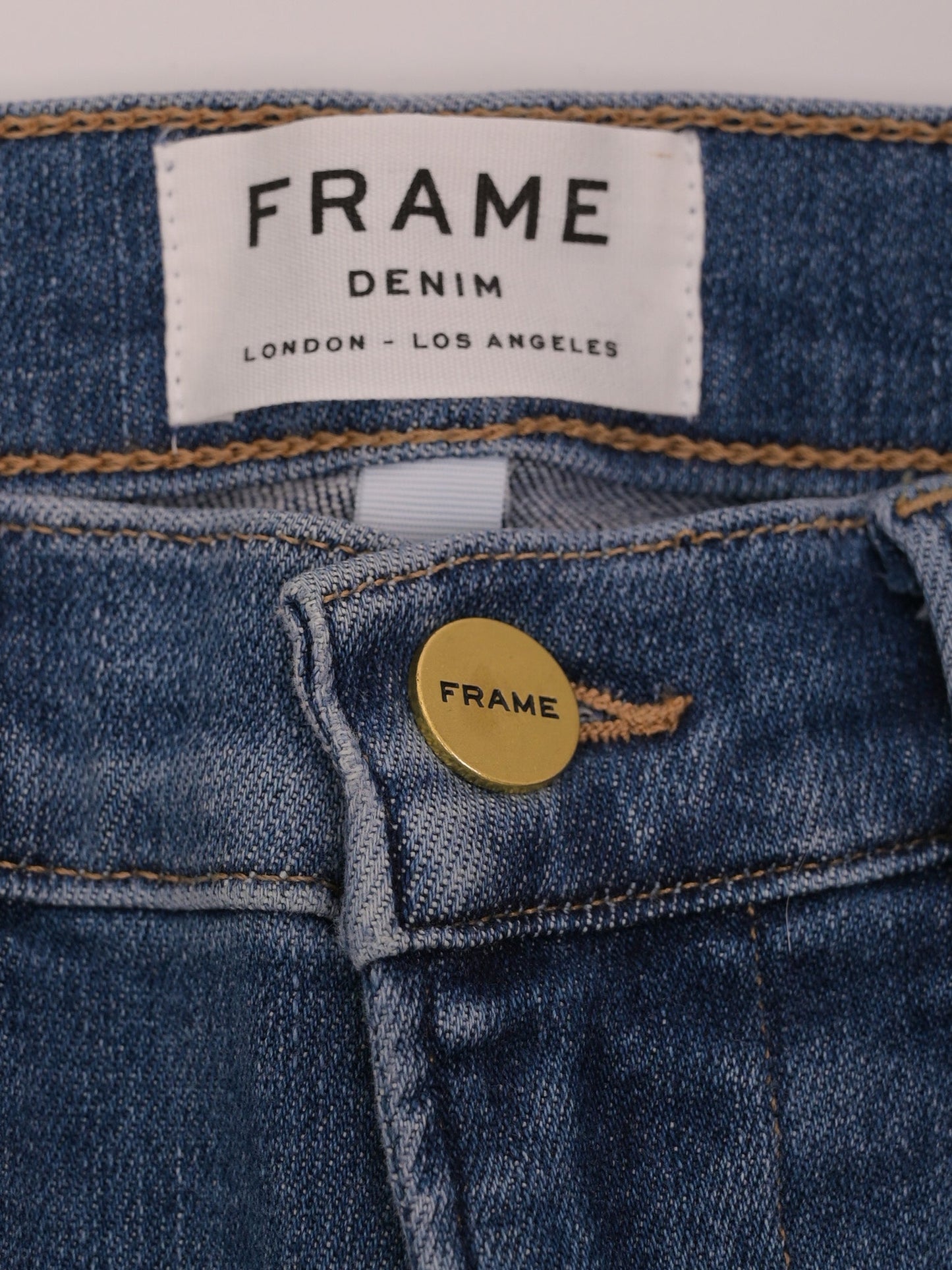 frame blue denim jeans skinny fit size s excellent condition
