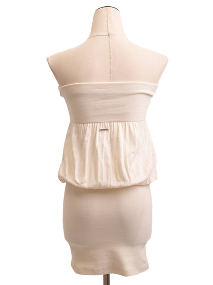 NEW Patrizia Pepe Strapless White Viscose Dress Size XXS