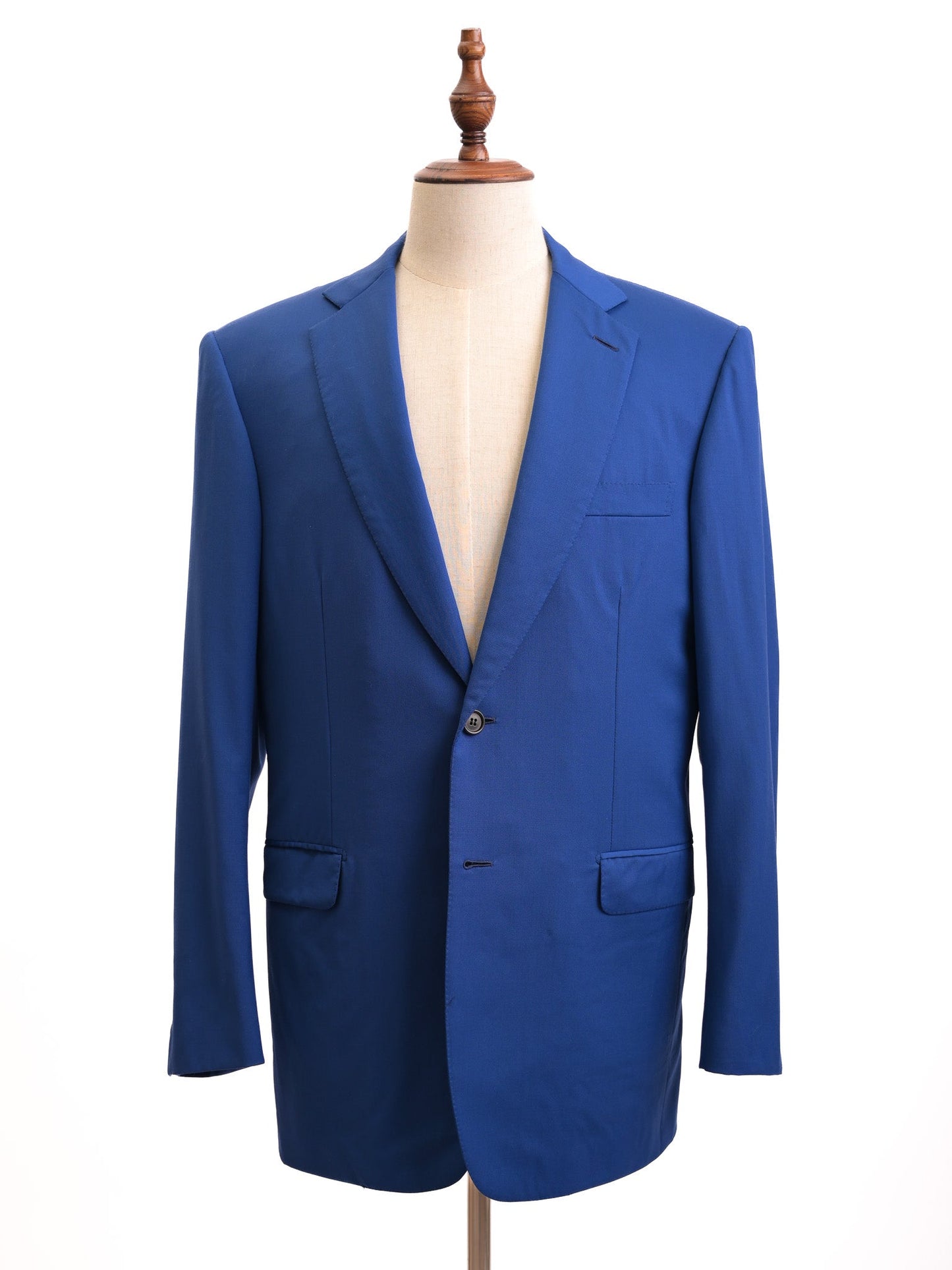 excellent brioni blue wool suit size l for men