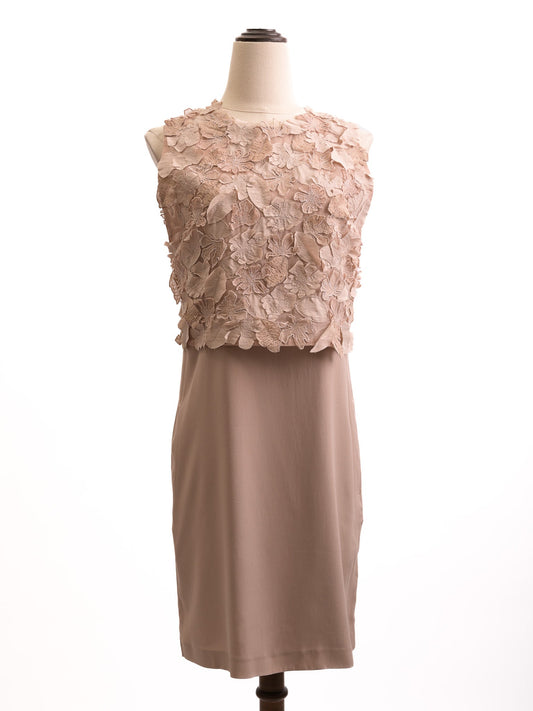 Brunello Cucinelli Women's Orange Sleeveless Silk Dress - Excellent