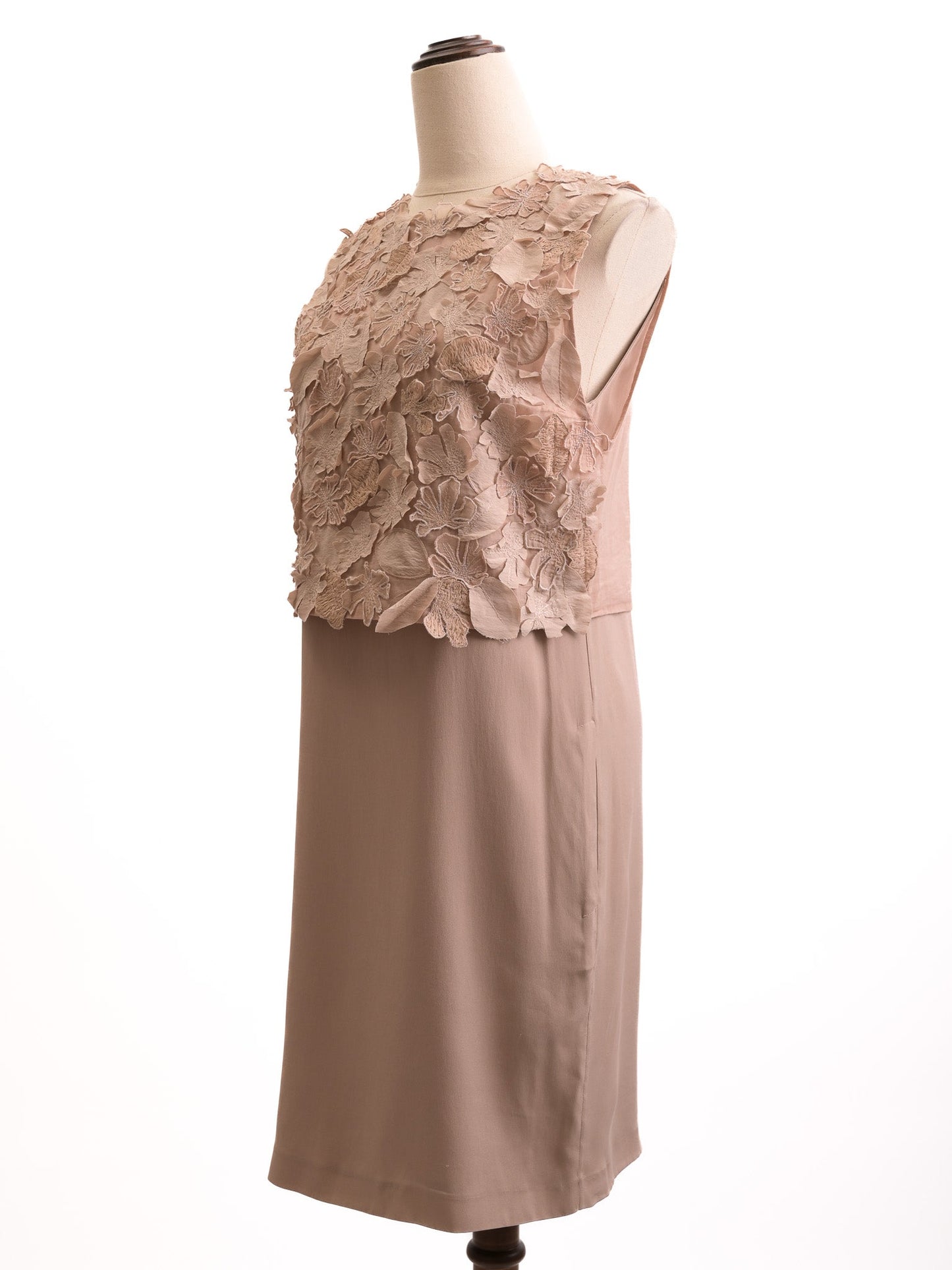 brunello cucinelli women's orange sleeveless silk dress - excellent