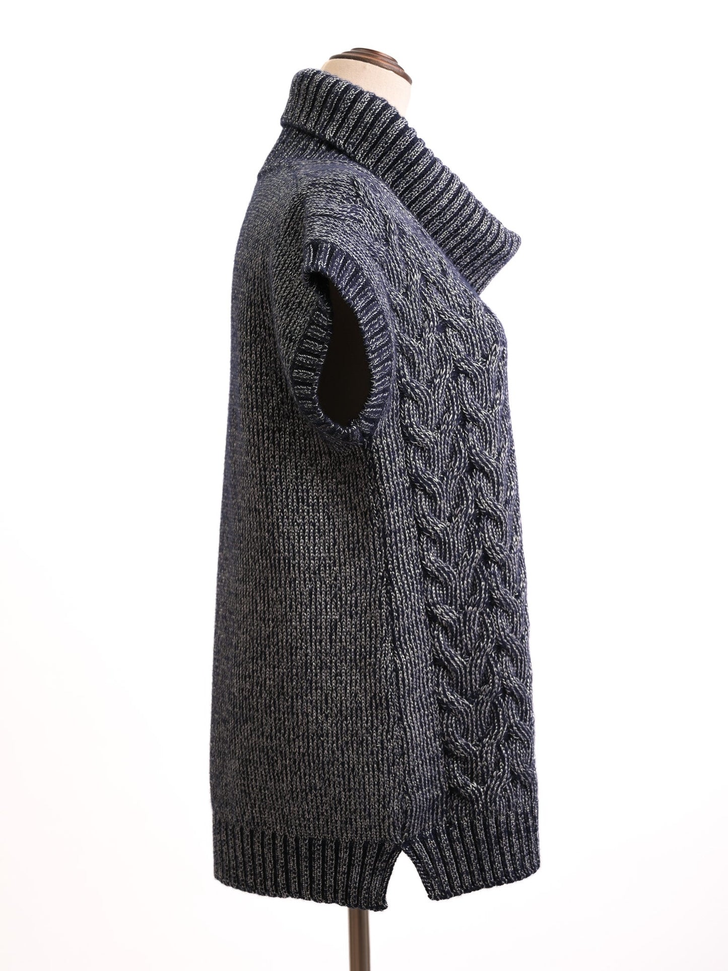excellent gran sasso red viscose knitted sweater size s