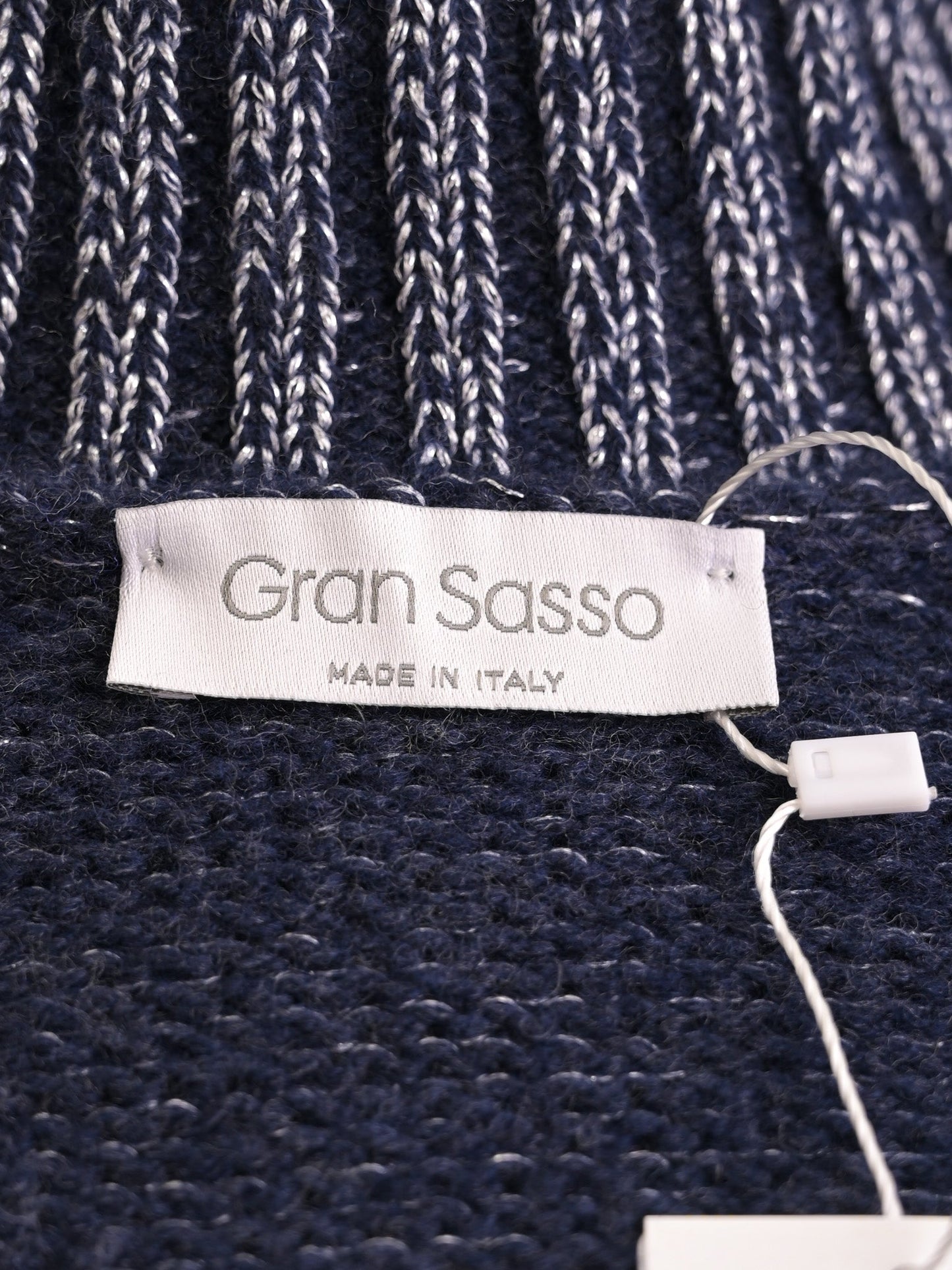 excellent gran sasso red viscose knitted sweater size s