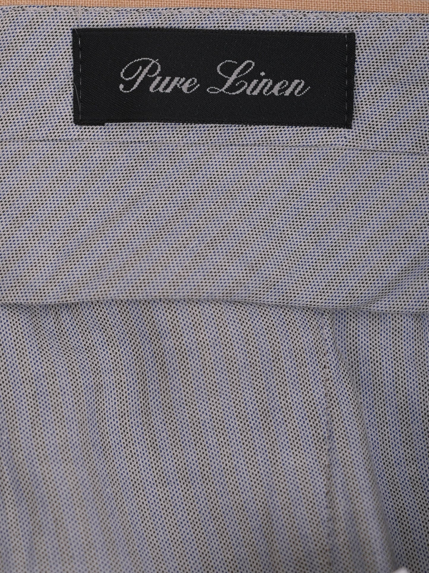 excellent caruso white polyester pants size l for men