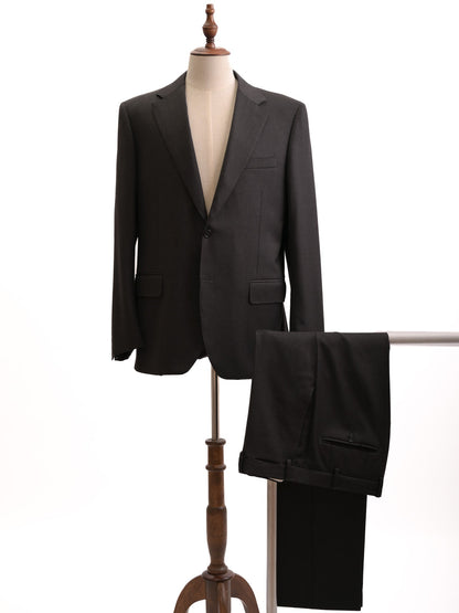Canali Black Suit Jacket & Trousers Set Size L Excellent Condition