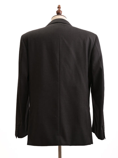 Canali Black Suit Jacket & Trousers Set Size L Excellent Condition