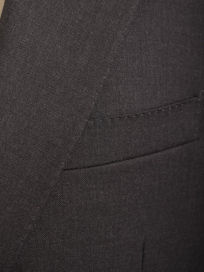 Canali Black Suit Jacket & Trousers Set Size L Excellent Condition