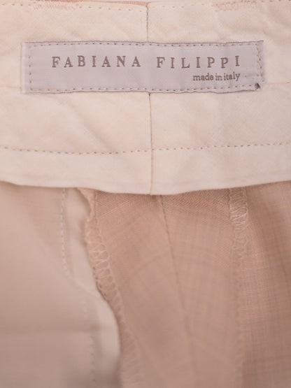 Excellent Fabiana Filippi Pink Dress Trousers Women Polyester Made in Italy