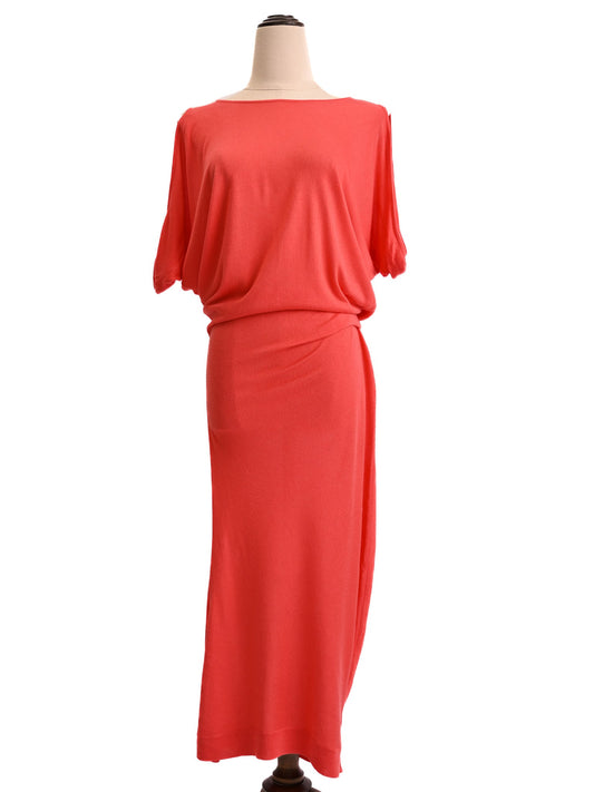 Excellent Alexander McQueen Red Cotton Dress Loose Fit Size N/A