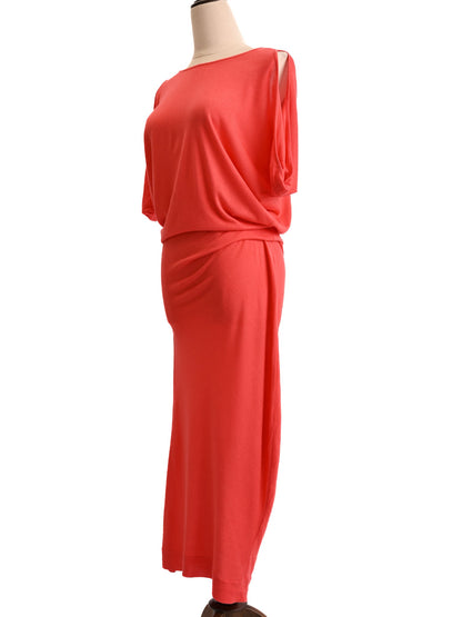 Excellent Alexander McQueen Red Cotton Dress Loose Fit Size N/A