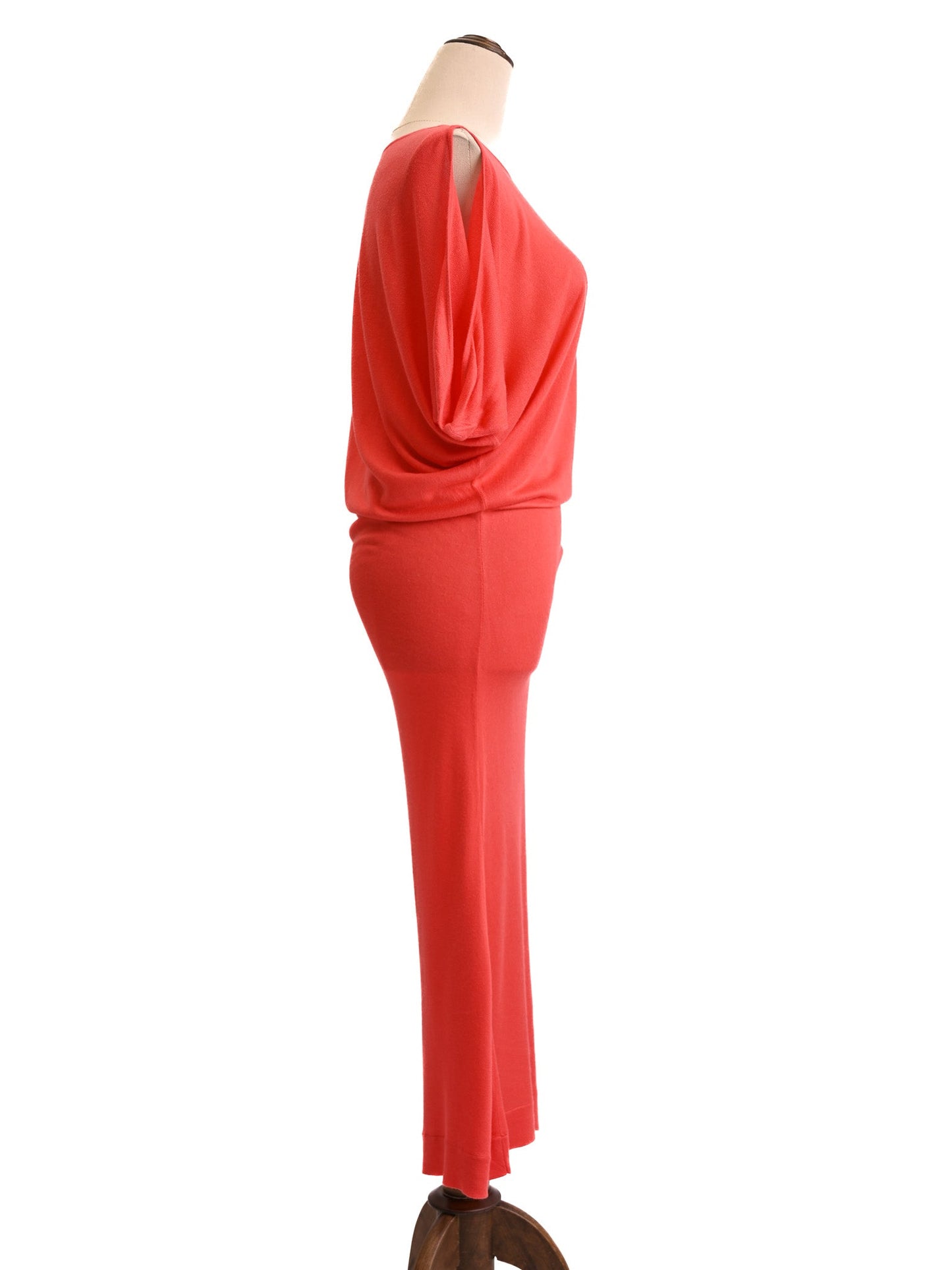 excellent alexander mcqueen red cotton dress loose fit size n/a