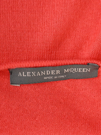 Excellent Alexander McQueen Red Cotton Dress Loose Fit Size N/A