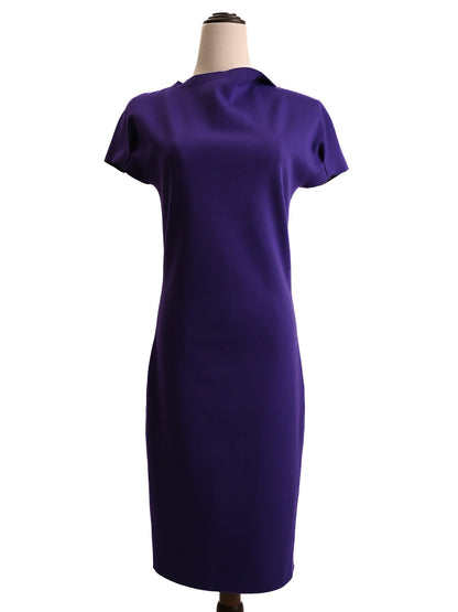 Excellent Emporio Armani Purple Dress Size S Women Polyester