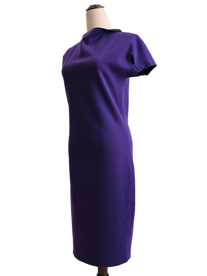 Excellent Emporio Armani Purple Dress Size S Women Polyester