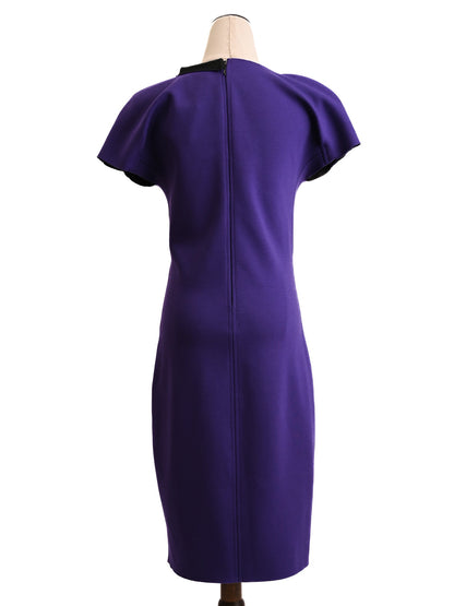 Excellent Emporio Armani Purple Dress Size S Women Polyester