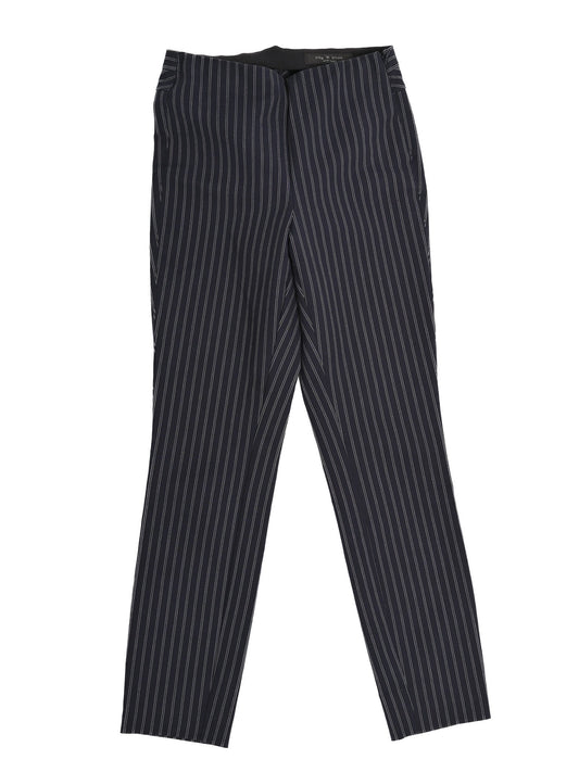 Excellent Rag&Bone Black Striped Pants Size XS Cotton Blend