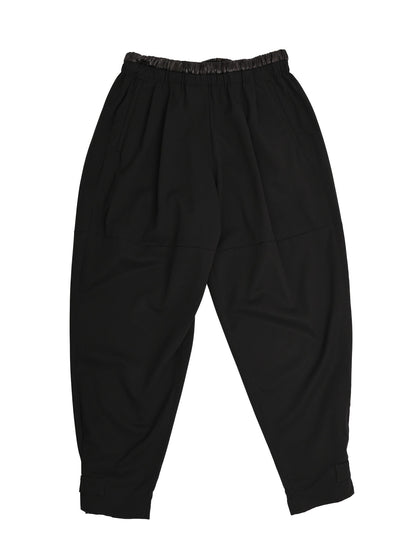 Excellent Prada Black Wool Pants with Adjustable Ankle Straps