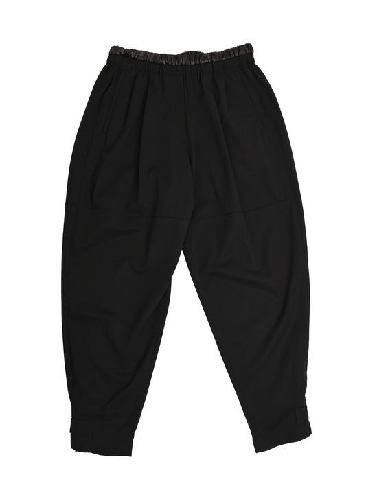 Excellent Prada Black Wool Pants with Adjustable Ankle Straps
