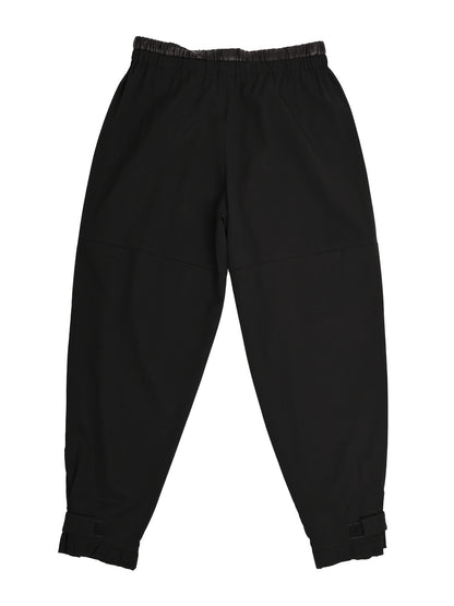 Excellent Prada Black Wool Pants with Adjustable Ankle Straps