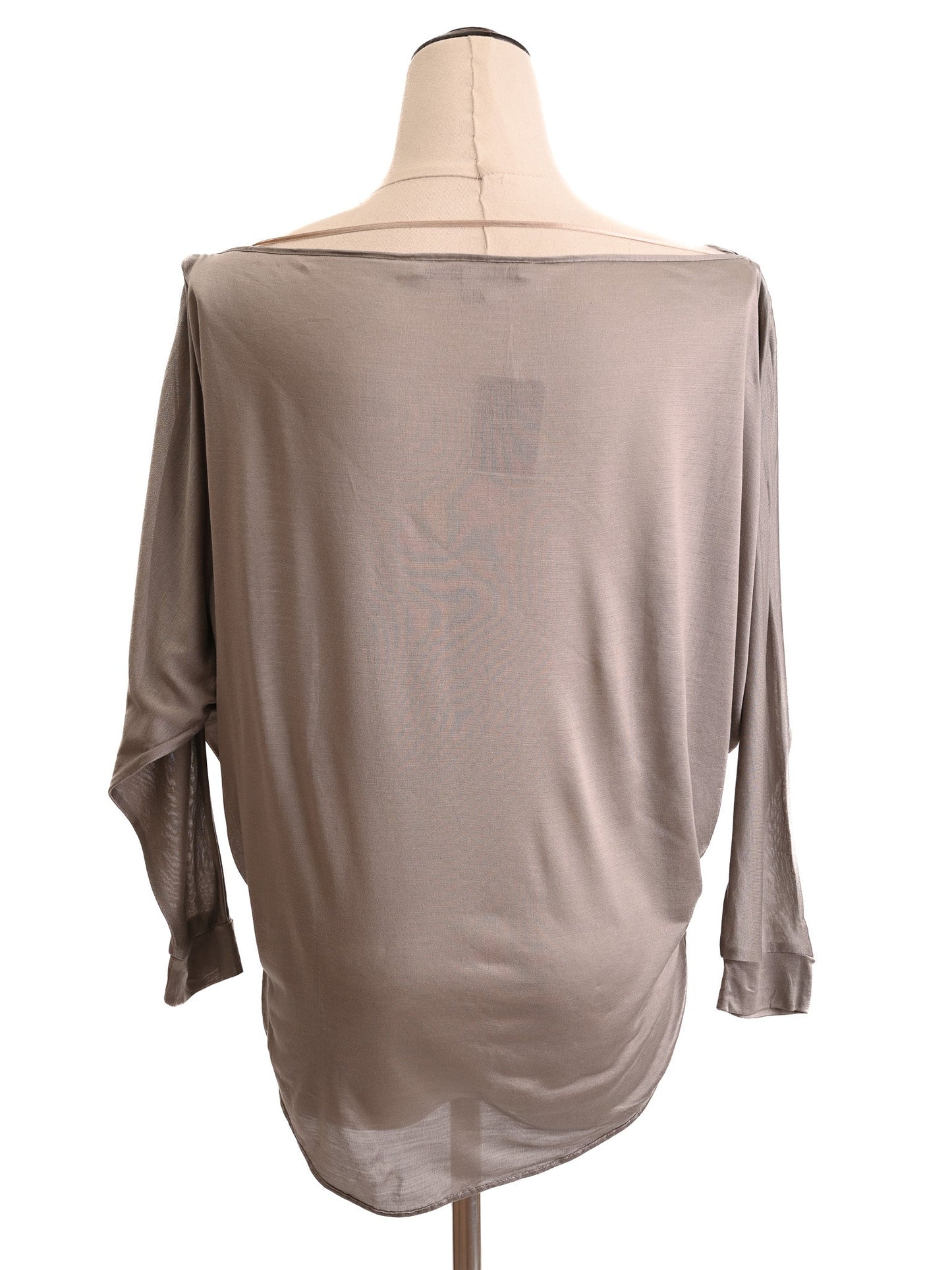 victoria beckham gray silk loose top size s excellent condition