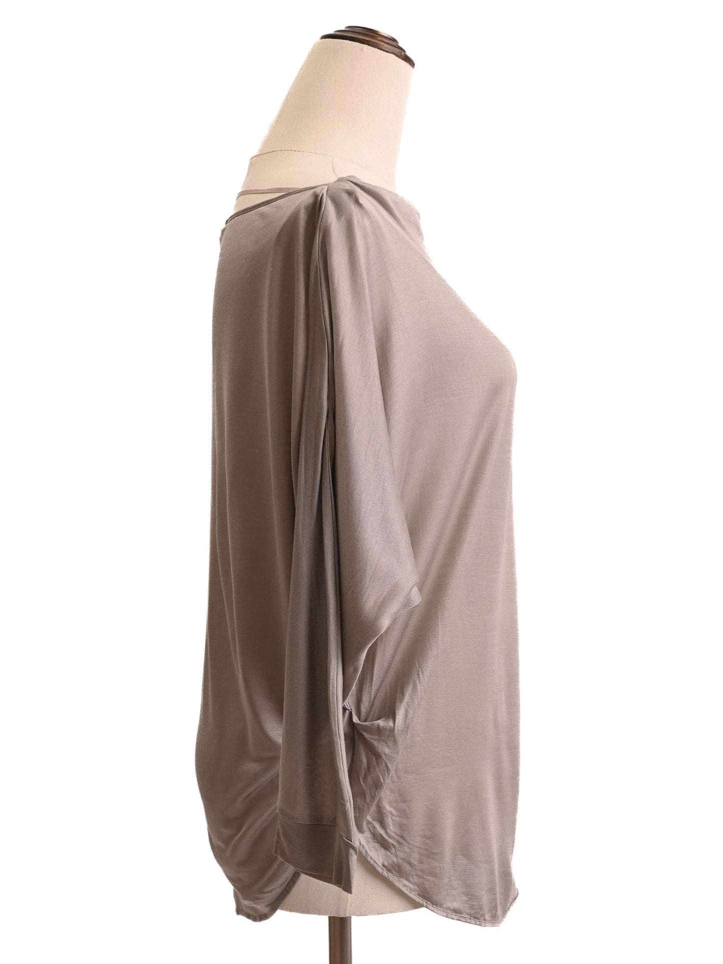 victoria beckham gray silk loose top size s excellent condition