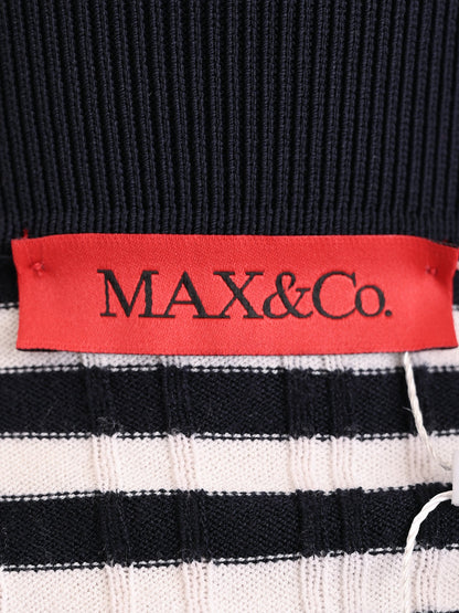 MaxCo Excellent Condition Black & White Striped Dress Size XS