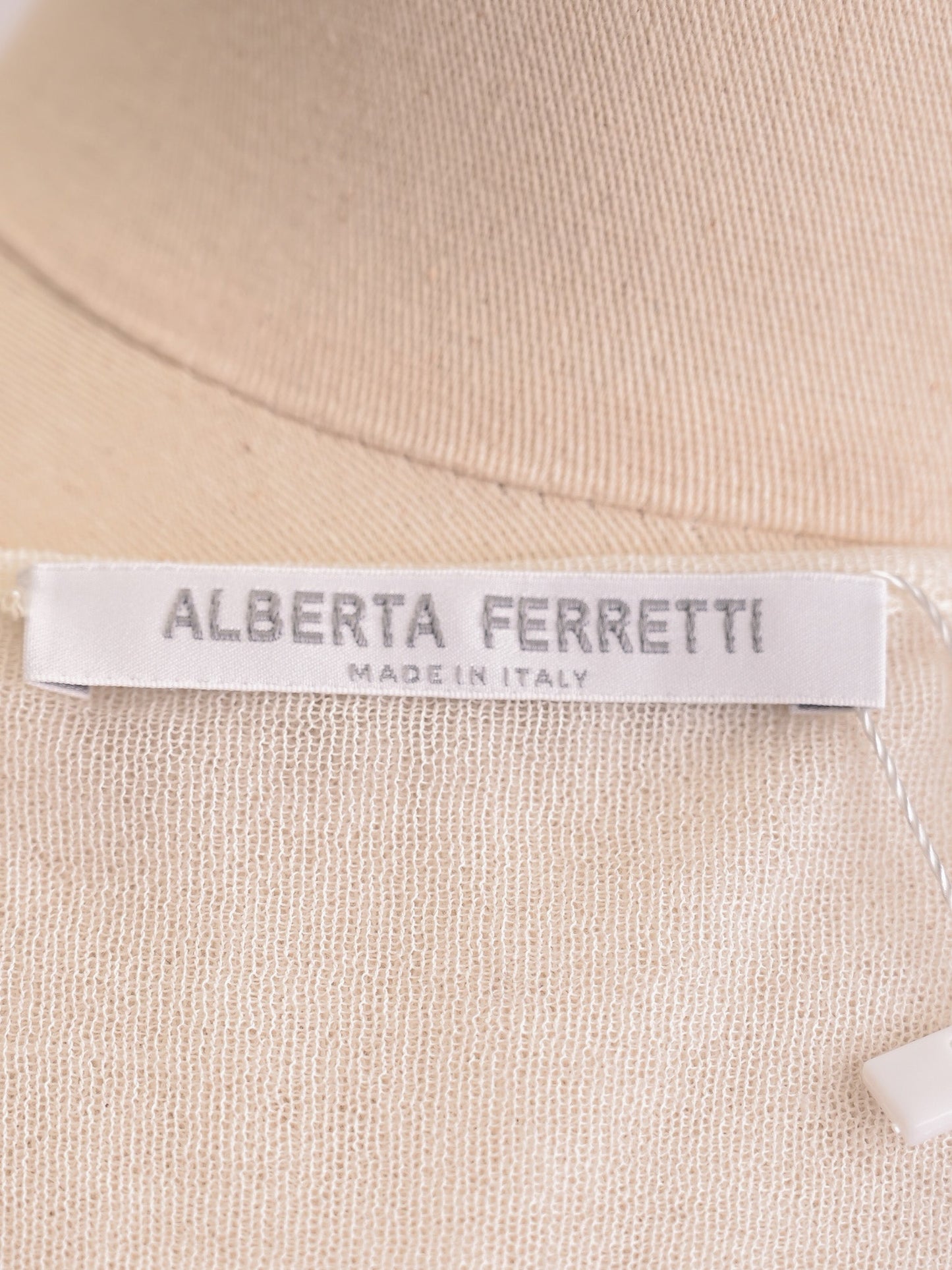 excellent alberta ferretti white cotton blouse size xxs