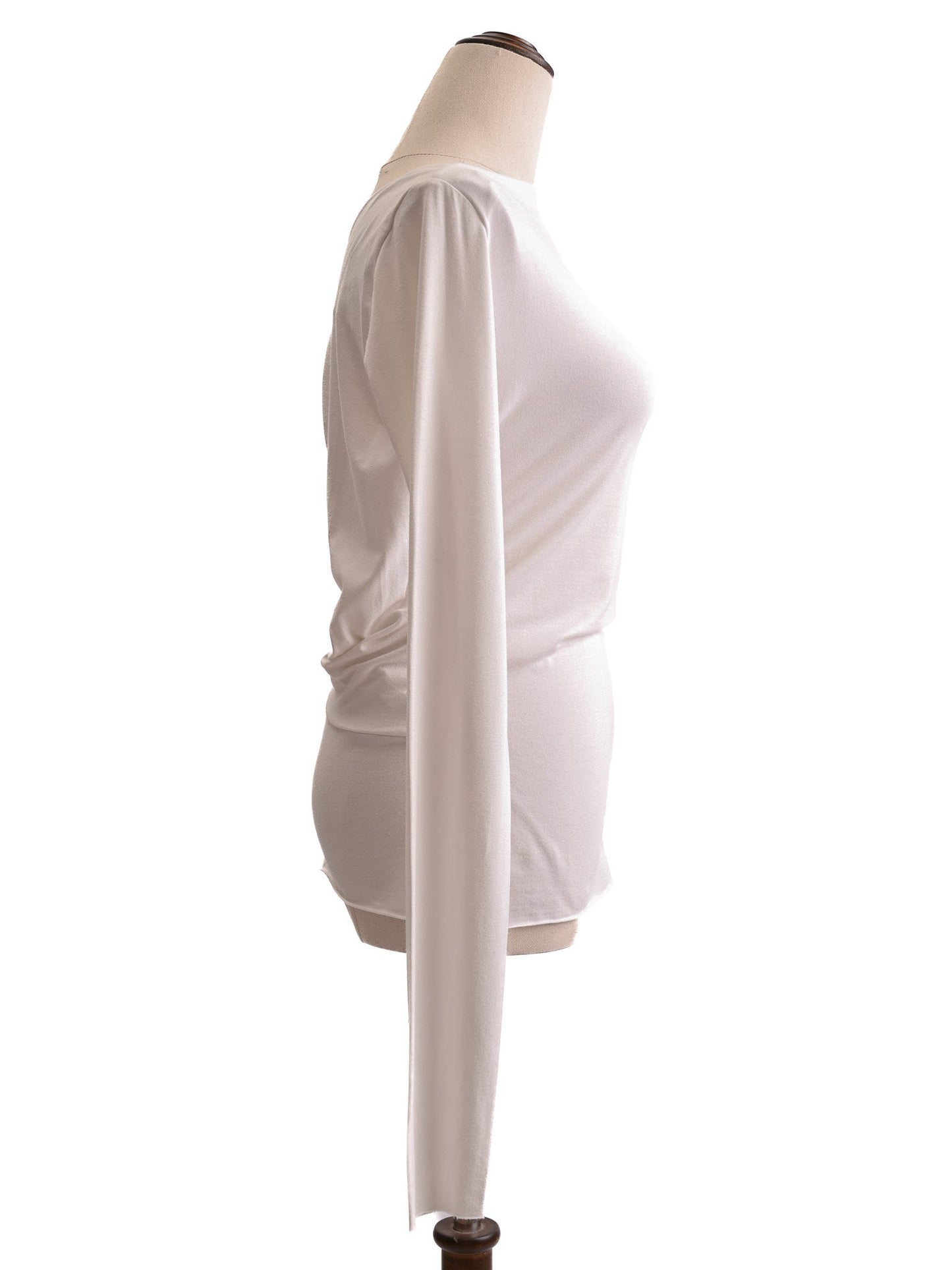 excellent givenchy white cotton blouse xs with unique back design