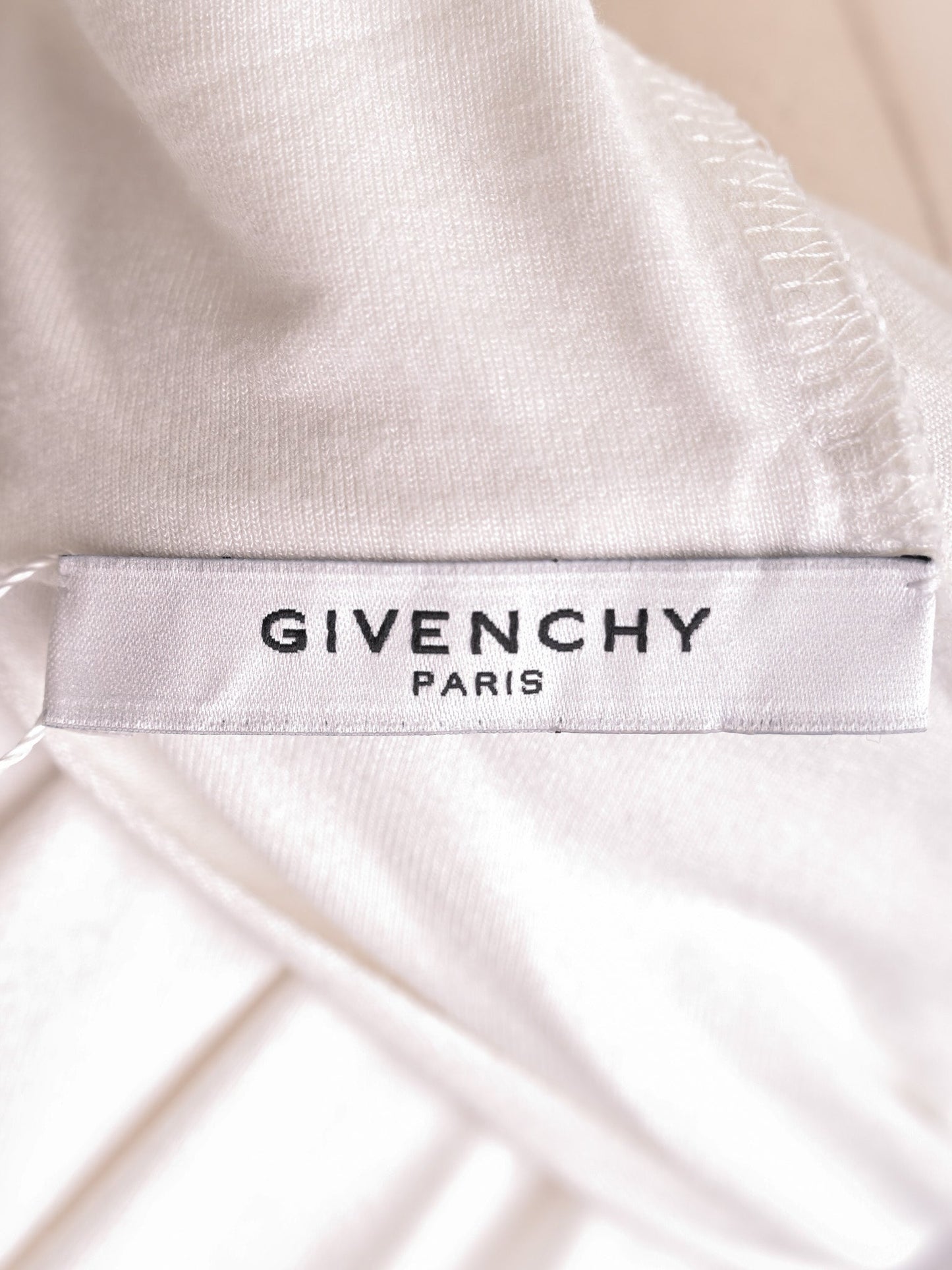 excellent givenchy white cotton blouse xs with unique back design