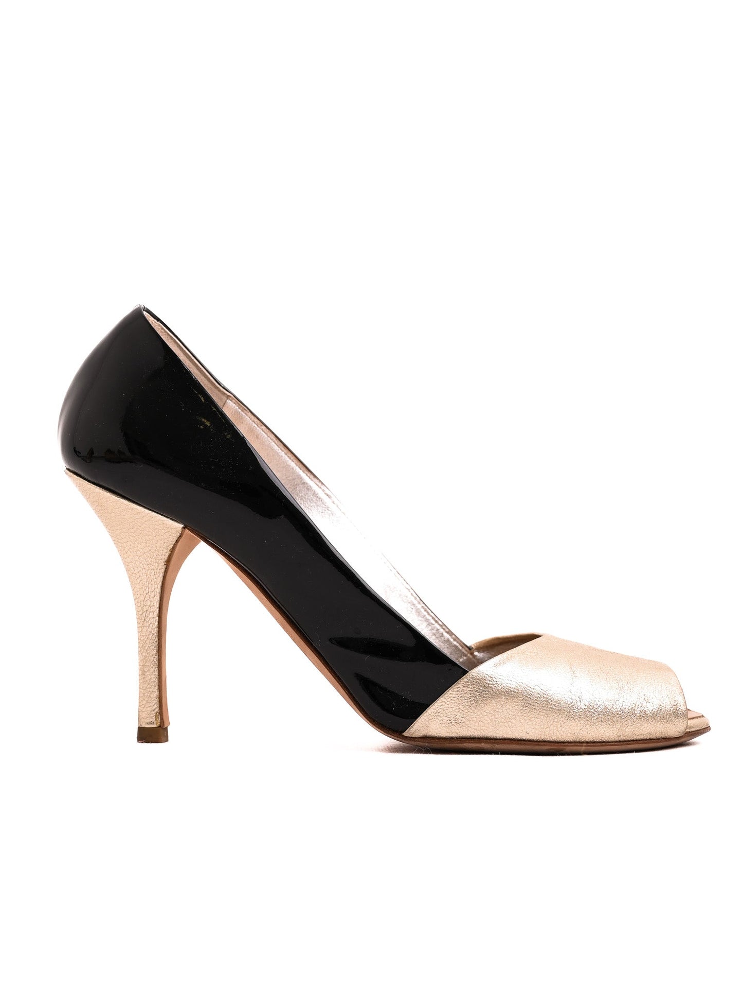 excellent giuseppe zanotti high-heeled open-toe shoes leather size n/a
