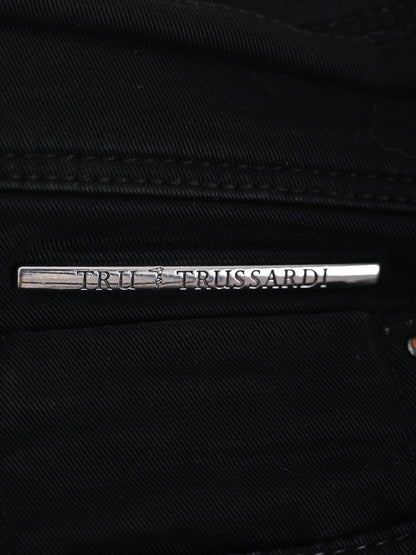 Excellent Trussardi Black Cotton Jeans for Women