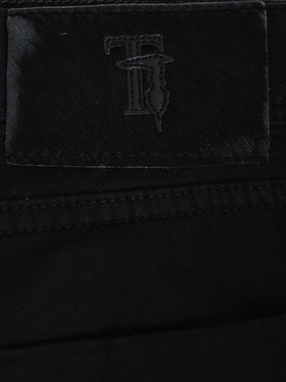 Excellent Trussardi Black Cotton Jeans for Women
