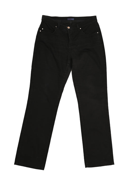 Excellent Trussardi Black Women’s Pants Size M Cotton Natural