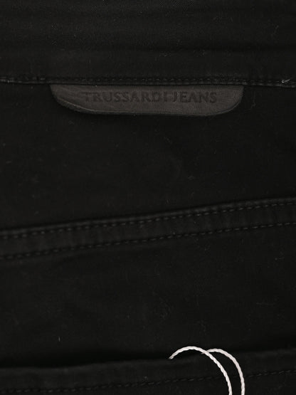 Excellent Trussardi Black Women’s Pants Size M Cotton Natural