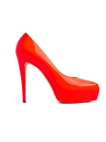 Excellent Brian Atwood Red Leather High Heels Size 39.5
