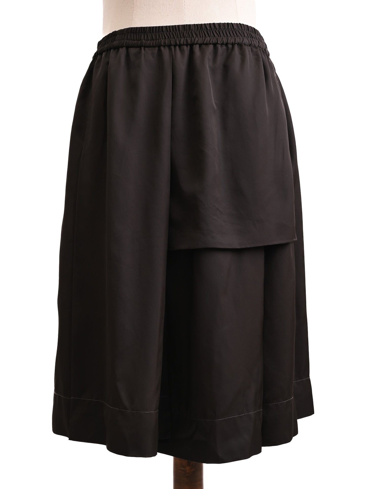 excellent ilaria nistri black cupro top & skirt set size s