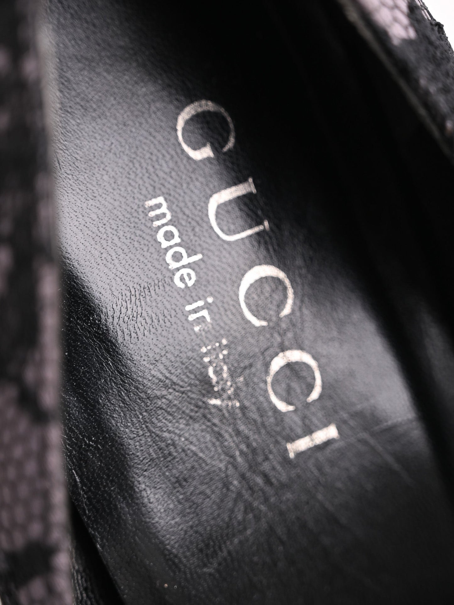 excellent gucci black lace floral high-heeled platform shoes size 36