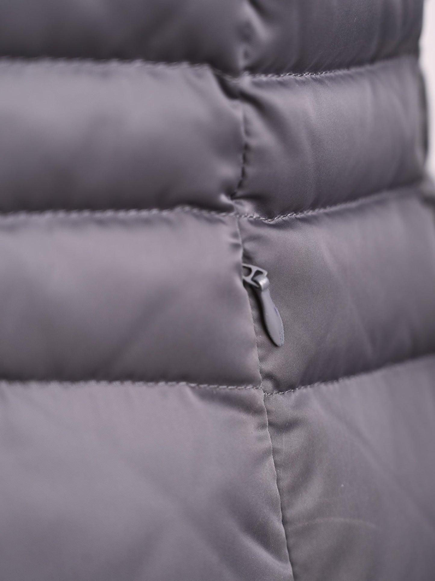 excellent trussardi gray puffer jacket size m women