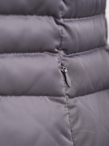 Excellent Trussardi Gray Puffer Jacket Size M Women