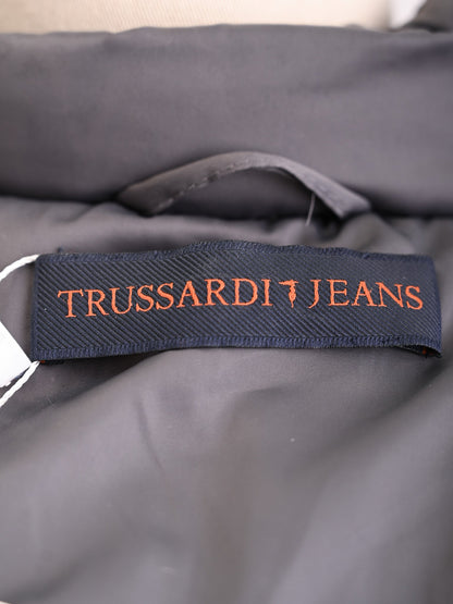 Excellent Trussardi Gray Puffer Jacket Size M Women