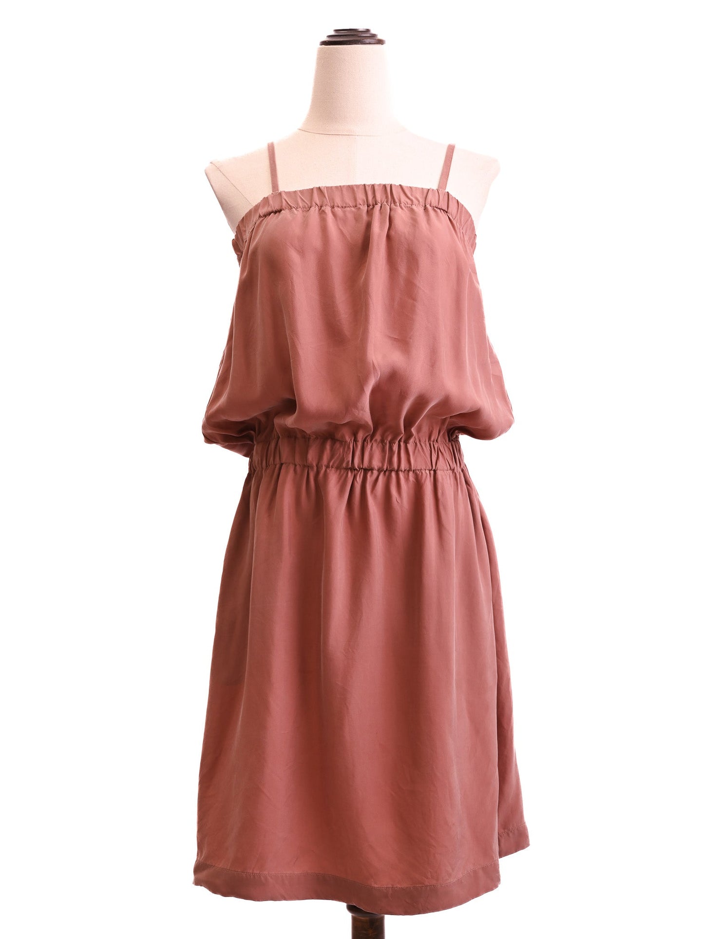 excellent armani jeans orange cupro dress size m sleeveless