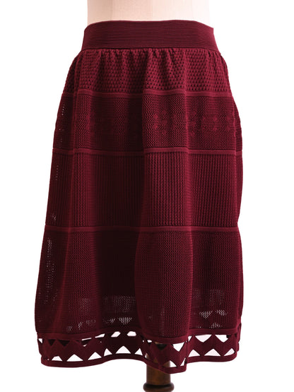 Excellent Sandro Burgundy Dress & Jacket Set Size M Women Viscose
