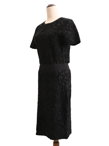 Burberry Women's Black Wool Dress Size M Excellent Condition
