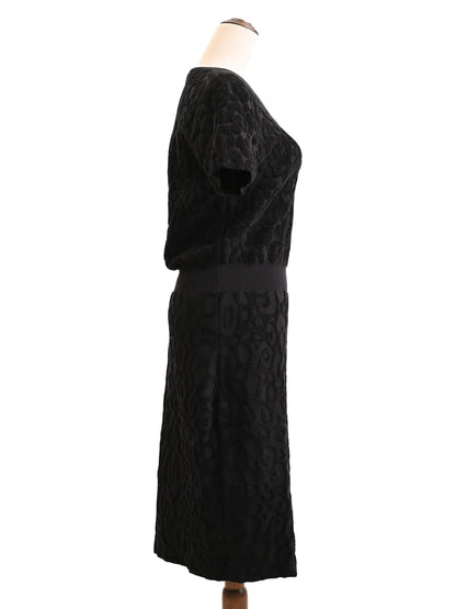 Burberry Women's Black Wool Dress Size M Excellent Condition
