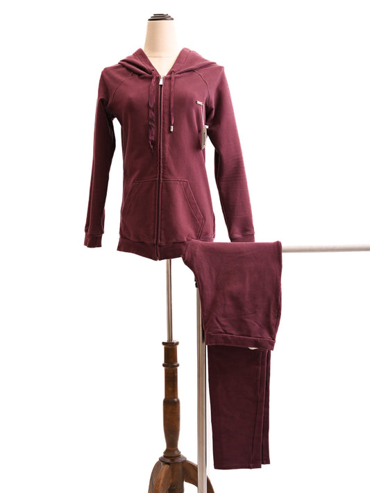 Excellent Liu Jo Red Hooded Tracksuit Cotton Size S