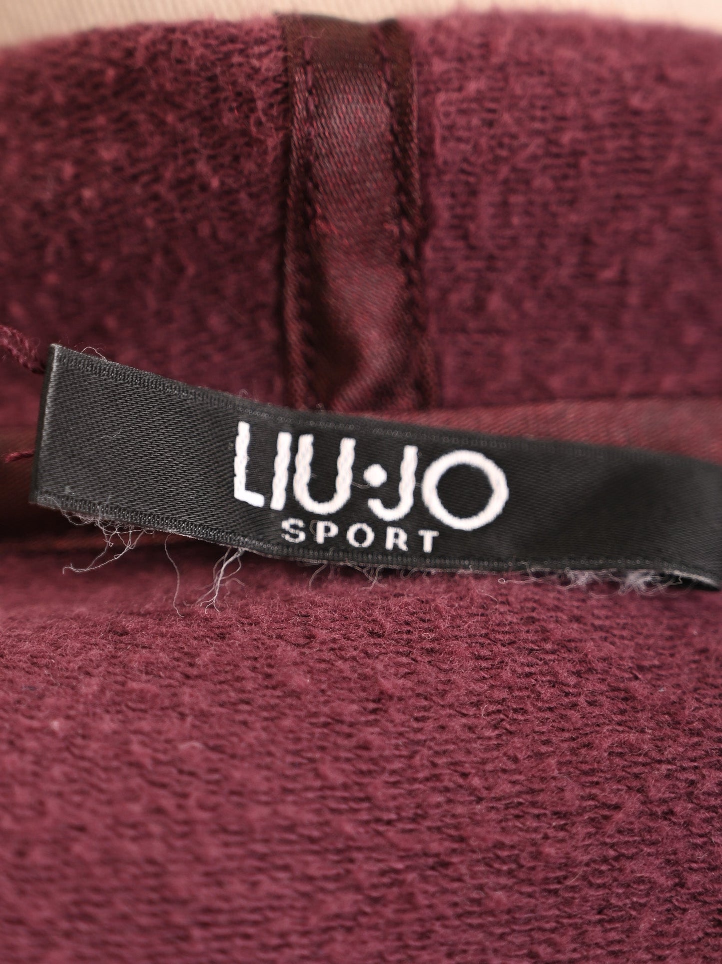 excellent liu jo red hooded tracksuit cotton size s