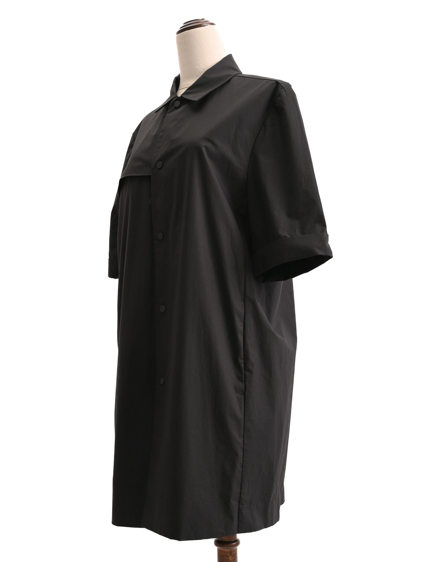 new cos black cotton coat short sleeves size xxl