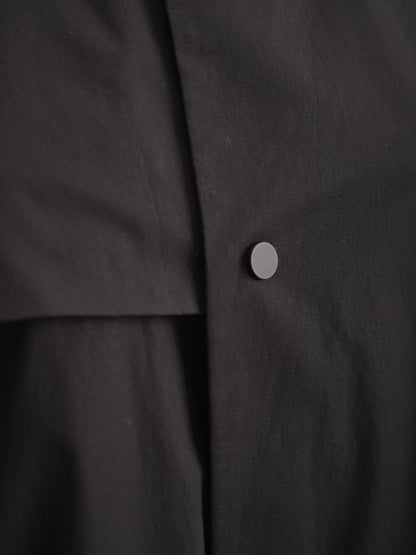 NEW Cos Black Cotton Coat Short Sleeves Size XXL