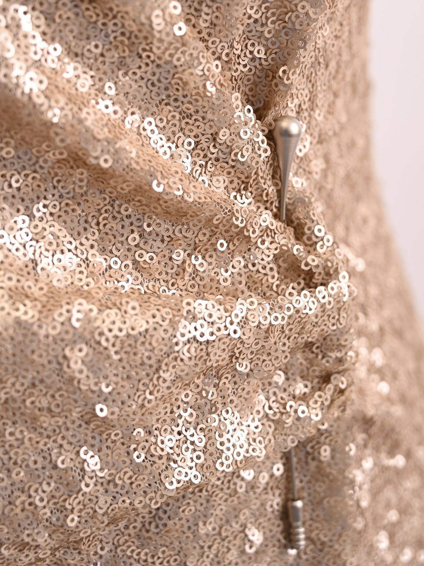 new etxart&panno white shimmery evening gown size l